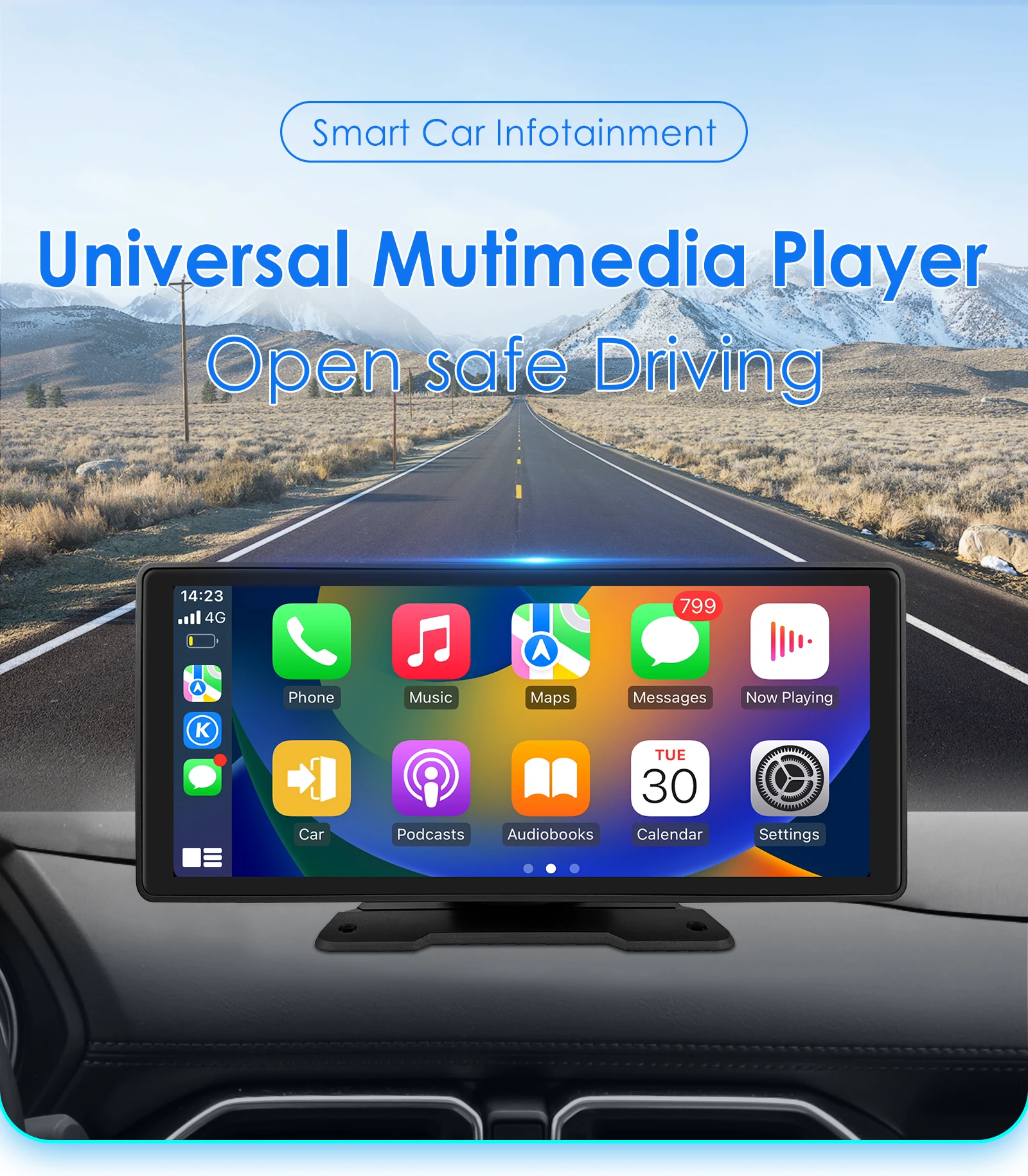 Universal Carplay Android Car Radio Multimedia Video Player 